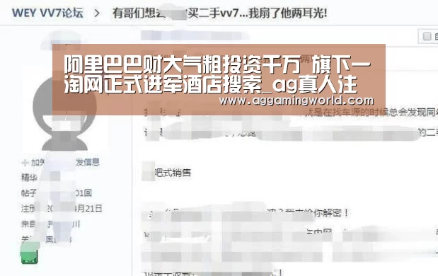 阿里巴巴财大气粗投资千万 旗下一淘网正式进军酒店搜索_ag真人注册(图1) 软件下载